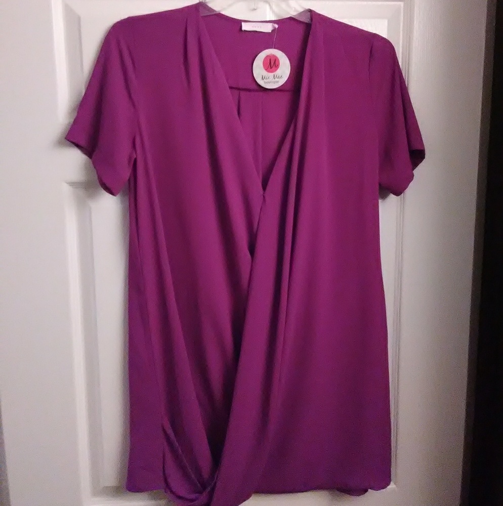 🎈PRICE DROP Lush Draped Front Purple Dress 